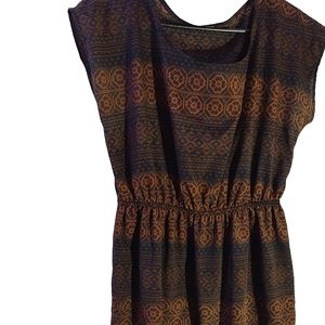 Black & Brown Saprono mini dress